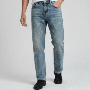 Premium Blue Satraight Fit Mens Jeans for Men