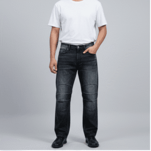 Stylish Carbon Black Satraight Fit Mens Jeans for Men