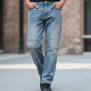 Premium Faded Blue Satraight Fit Mens Jeans for Men