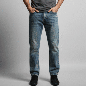 Stylish Black Satraight Fit Mens Jeans for Men