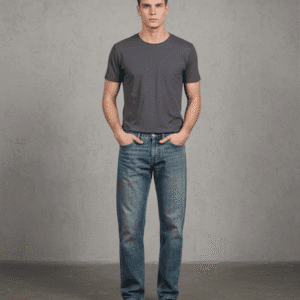 Smart Blue Satraight Fit Mens Jeans for Men