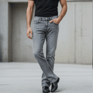 Exclusive Light Gre Bootcut Mens Jeans for Men