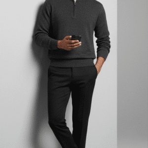 Trendy Black Formal Mens Casual for Men