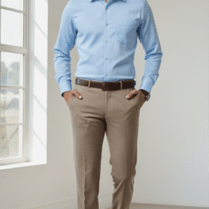 Smart Khaki Narrow Fit Formal Pant for Men