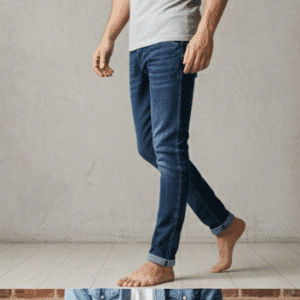 Modern Dark Blue Skinny Fit Mens Jeans for Men