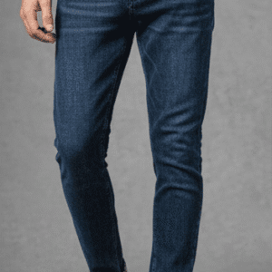 Classic Dark Blue Skinny Fit Mens Jeans for Men