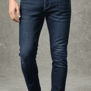 Classic Navy Blue Skinny Fit Mens Jeans for Men