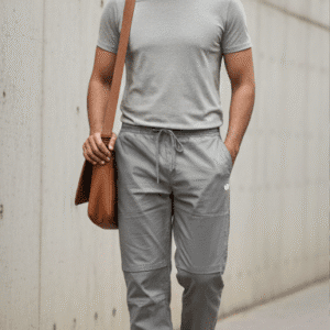 Refined Dark Grey Parashoot Mens Casual for Men