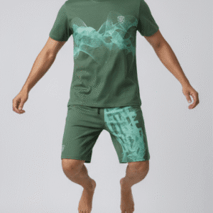 Stylish Green Bottom - Printed Mens Cord-Set for Men