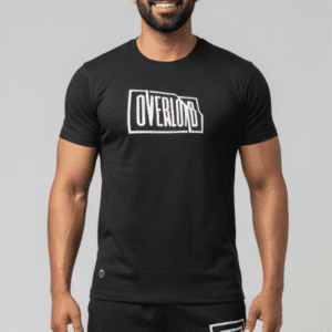 Stylish Black C-Printed Mens Cord-Set for Men