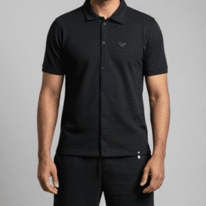 Exclusive Black Plan Mens Cord-Set for Men