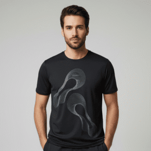 Exclusive Black R- Neck C-Printed Mens T-Shirts for Men