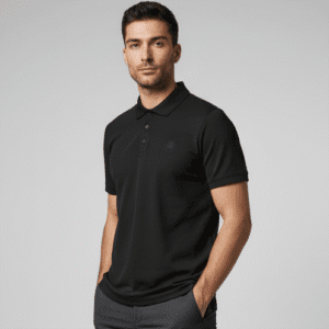 Exclusive Black Polo Nack Mens T-Shirts for Men