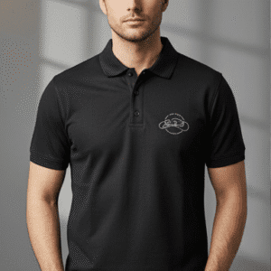 Modern Black Polo Nack Mens T-Shirts for Men