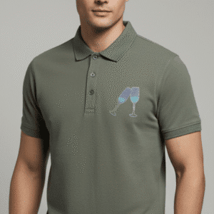 Modern Olive Green Polo Nack Mens T-Shirts for Men