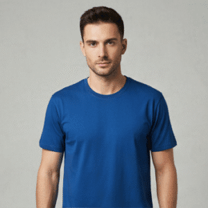 Premium Blue Plain Mens T-Shirt for Men