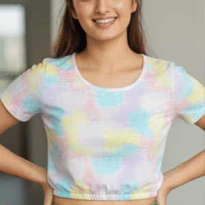 Stylish Tie N Die Crop-Top Top for Women