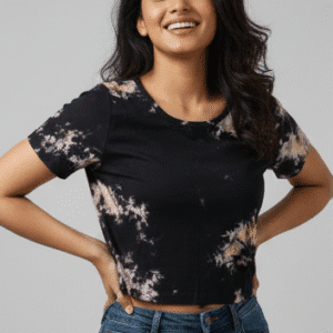 Stylish Tie N Die Crop-Top Top for Women