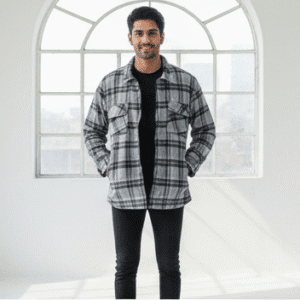 Premium Grey Zipper Mens Jacket for Men