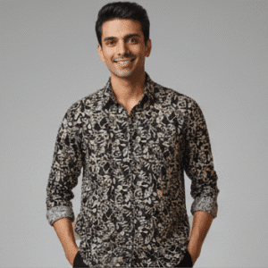 Exclusive Black Casual Full Sleeves Printed Shirt Mens Shirt for Men