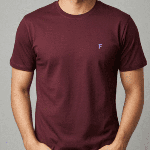 Premium Wine Back Printed Mens Tshirt for Men