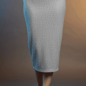 Elegant Silver Party Wear Skirt for Women