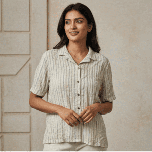 Stylish Beige Printed Casual Top Tops for Women