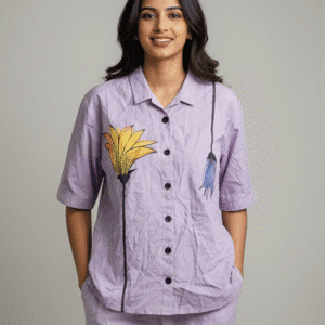 Chic Lavender Plain Co-Ordset Co-Ord Set for Women