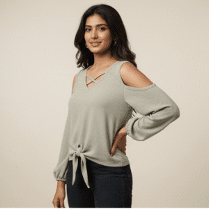Stylish Pista Crop Top Top for Women