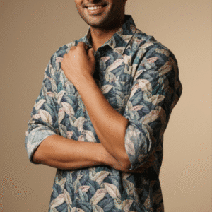 Smart Brown Casual Hlaf Sleeves Shirt Mens Shirt for Men