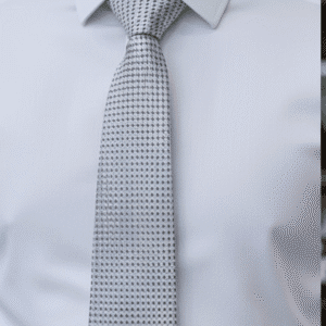 Light Grey Solid Formal Tie for Office & Events
