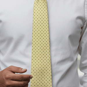 Yellow Solid Formal Tie for Office & Events