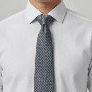 Grey Solid Formal Tie for Office & Events