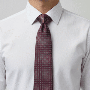 Dark Maroon Solid Formal Tie for Office & Events