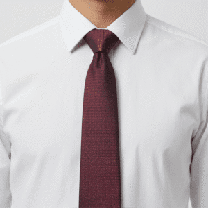 Maroon Solid Formal Tie for Office & Events