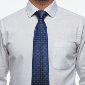 Dark Blue Solid Formal Tie for Office & Events