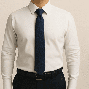 Navy Blue Solid Formal Tie for Office & Events