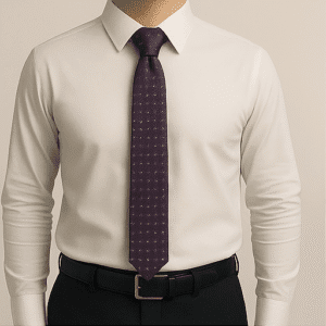 Purple Solid Formal Tie for Office & Events