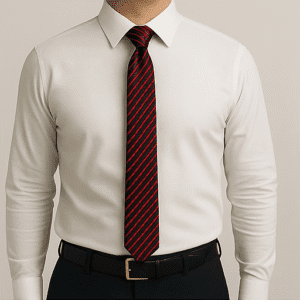 Red Solid Formal Tie for Office & Events