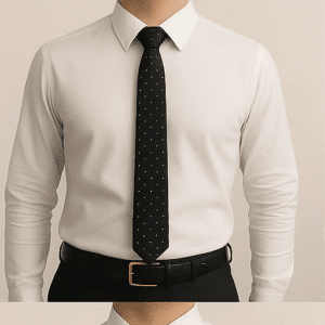 Blackish Solid Formal Tie for Office & Events