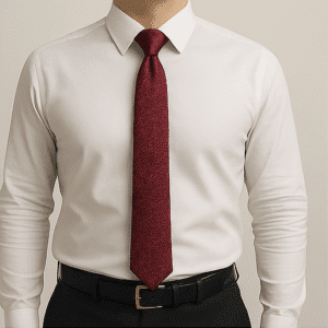 Maroon Solid Formal Tie for Office & Events