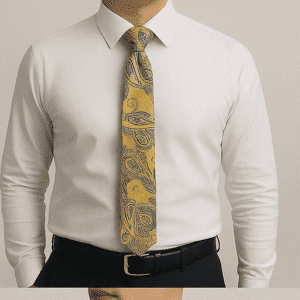 Yellow Solid Formal Tie for Office & Events