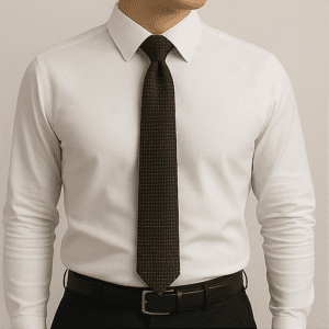 Brown Solid Formal Tie for Office & Events