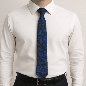 Navy Blue Solid Formal Tie for Office & Events
