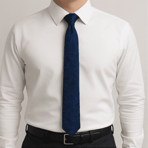 Navy Blue Solid Formal Tie for Office & Events