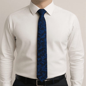 Navy Blue Solid Formal Tie for Office & Events