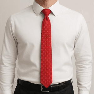 Red Solid Formal Tie for Office & Events