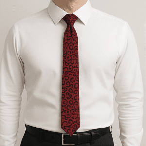Maroon Solid Formal Tie for Office & Events
