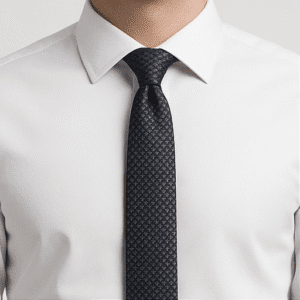 Dark Grey Solid Formal Tie for Office & Events