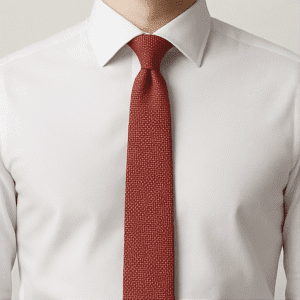 Red Solid Formal Tie for Office & Events
